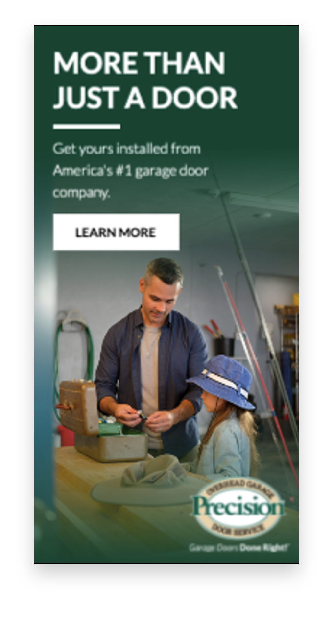 Precision Garage Door mobile advertisement